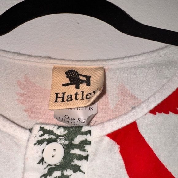 Hatley Cream Nightgown with Red and Green Print - Picture 2 of 5